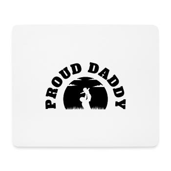 Proud Daddy Kid Black - Mousepad (Querformat) - Weiß - Vorne