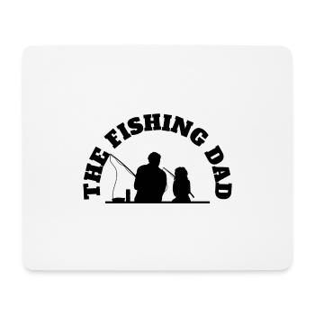 The Fishing Dad With Daughter Fishing Black - Mousepad (Querformat) - Weiß - Vorne