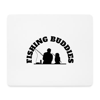 Fishing Buddies Father With Daughter Fishing Black - Mousepad (Querformat) - Weiß - Vorne