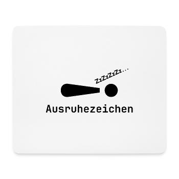 Geschenk, Geschenkidee, ausruhen, schlafen, müde, - Mousepad (Querformat) - Weiß - Vorne