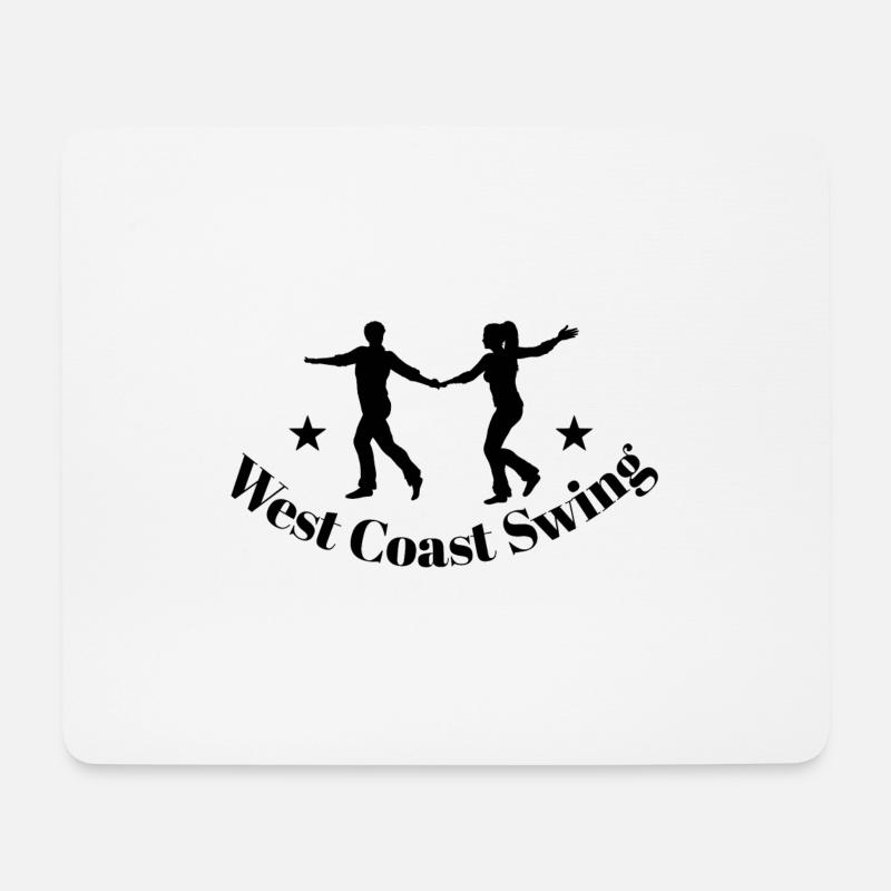 West Coast Swing WCS Westie Tanzen Geschenk Tanz - Mousepad (Querformat) - Weiß