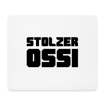 Stolzer Ossi NVA Ostdeutschland Geschenk Nostalgie - Mousepad (Querformat) - Weiß - Vorne