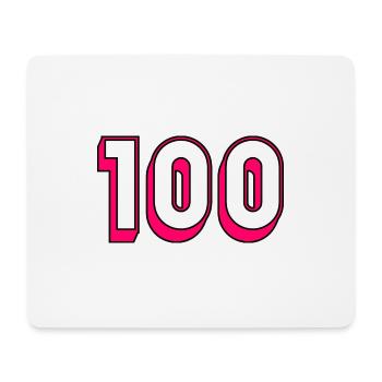100. 100 YEARS. 100th ANNIVERSARY. BIRTHDAY 100 - Mouse Pad (horizontal) - white - Front