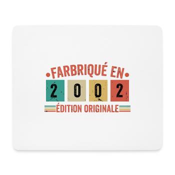 Fabriqué En 2002 édition Originale Cadeau d'annive - Tapis de souris (format paysage) - blanc - Devant