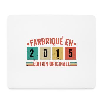 Fabriqué En 2015 édition Originale Cadeau d'anniv - Tapis de souris (format paysage) - blanc - Devant