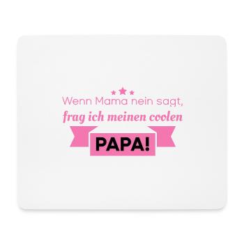 Lustige Sprüche cooler Papa - Mousepad (Querformat) - Weiß - Vorne