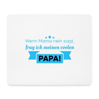 Lustige Sprüche - cooler Papa - Mousepad (Querformat) - Weiß - Vorne