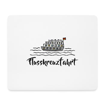 Ship river cruise cruise river - Mouse Pad (horizontal) - white - Front