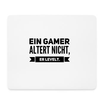 Level Up Gamer – Perfect for a Birthday - Mouse Pad (horizontal) - white - Front