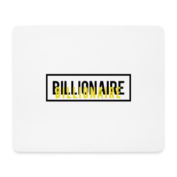 Billionaire Motivation Text Design - Mouse Pad (horizontal) - white - Front