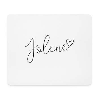 Jolene Name First Name Girl - Mouse Pad (horizontal) - white - Front