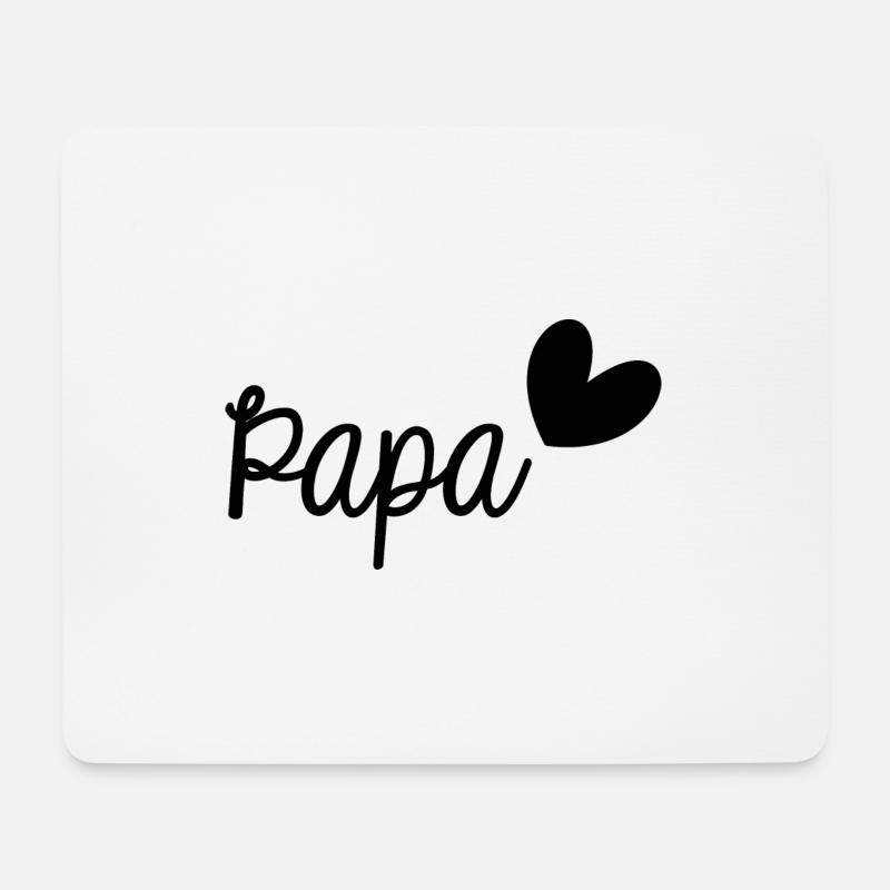 Papa. VATERTAG. HAPPY DADDY'S DAY. ALLES GUTE ZUM GEBURTSTAG! - Mousepad (Querformat) - Weiß