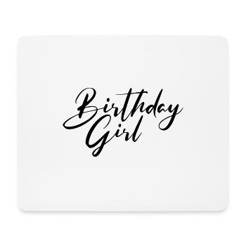 Birthday Girl - Mousepad (Querformat) - Weiß - Vorne