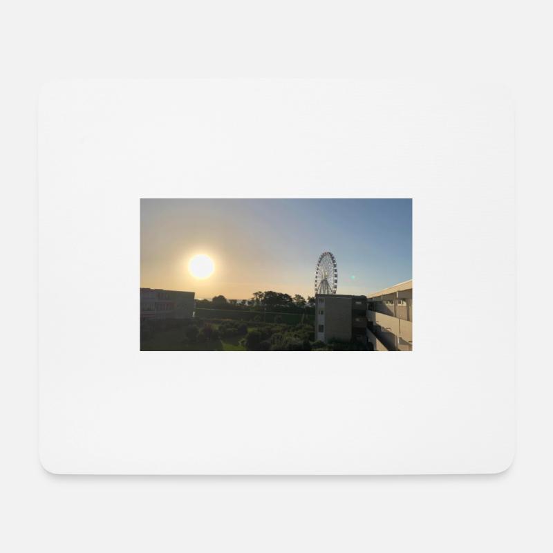 Sonnenaufgang in Grömitz Ostsee - Mousepad (Querformat) - Weiß