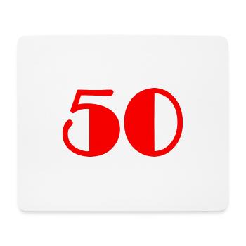 50. 50 YEARS. 50th ANNIVERSARY. 50 YEARS ANNIVERSARY - Mouse Pad (horizontal) - white - Front