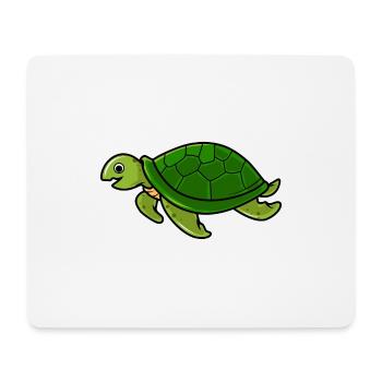 turtle - Mouse Pad (horizontal) - white - Front