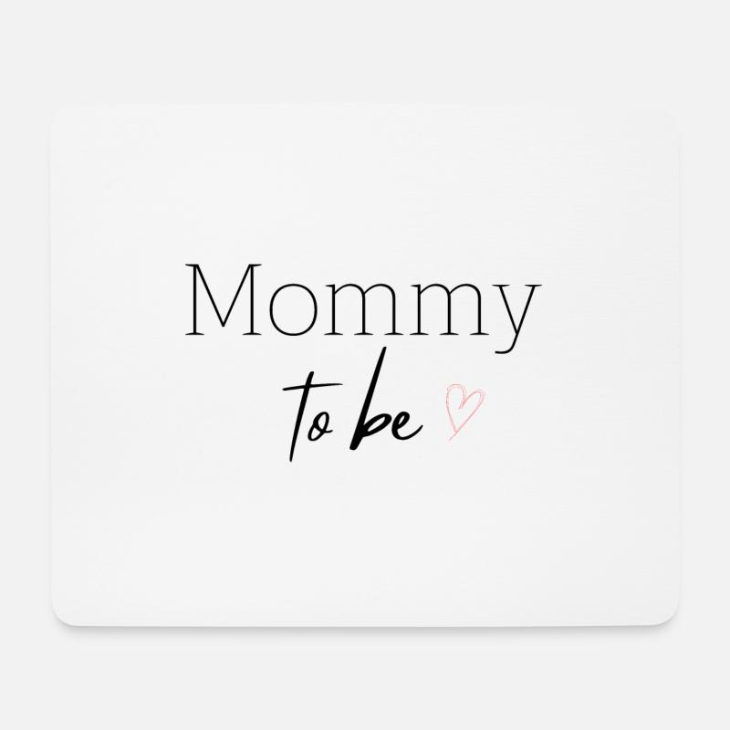 Mommy to be - Mousepad (Querformat) - Weiß