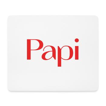 PAPI. PAPY. FÊTE DES PÈRES. BONNE FÊTE PAPI - Tapis de souris (format paysage) - blanc - Devant