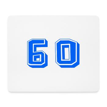 60. 60 JAHRE. 60-JÄHRIGES JUBILÄUM. 60. GEBURTSTAG. - Mousepad (Querformat) - Weiß - Vorne