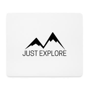 JUST EXPLORE - Tapis de souris (format paysage) - blanc - Devant