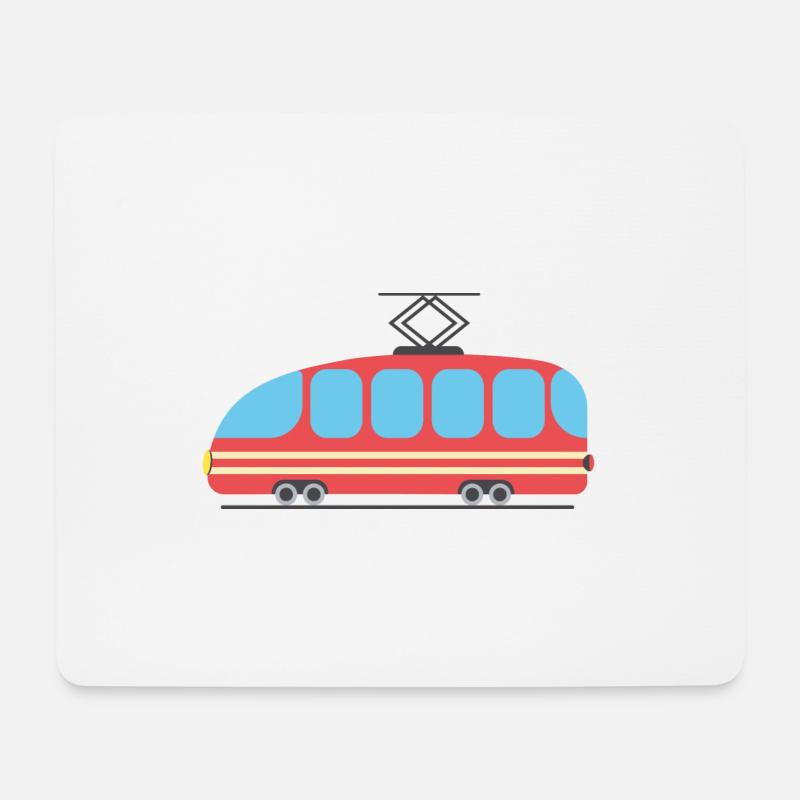 tram bahn - Mousepad (Querformat) - Weiß