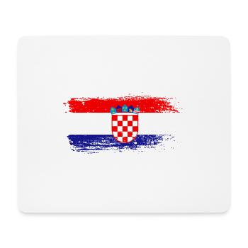 Kroatien Flagge - Mousepad (Querformat) - Weiß - Vorne