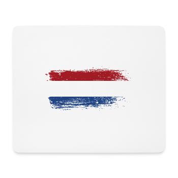 Coup de pinceau Dutch Tricolor - Tapis de souris (format paysage) - blanc - Devant
