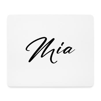 mia - Mousepad (Querformat) - Weiß - Vorne