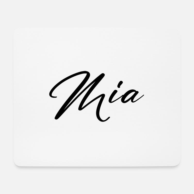 mia - Mousepad (Querformat) - Weiß