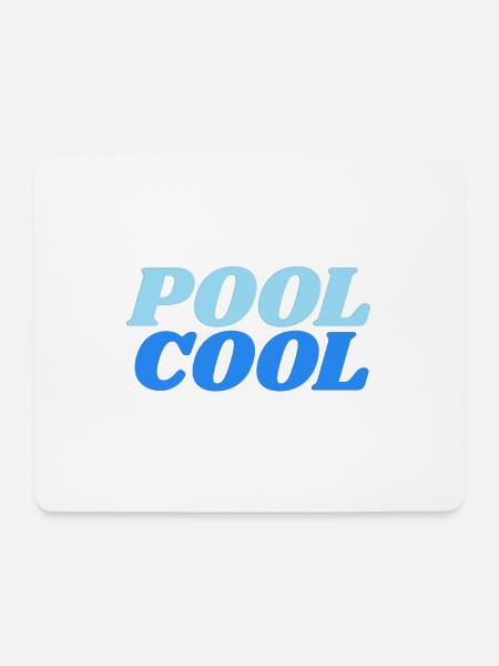 pool cool - Mousepad (Querformat) - Weiß