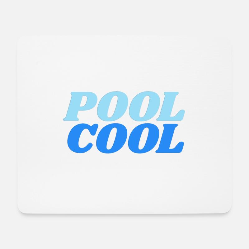 pool cool - Mousepad (Querformat) - Weiß