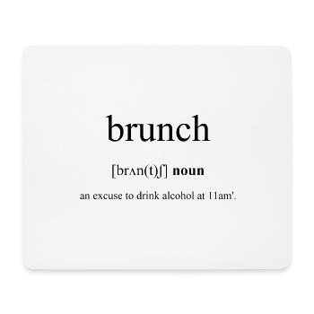 Brunch Definition Dictionary - Mousepad (Querformat) - Weiß - Vorne