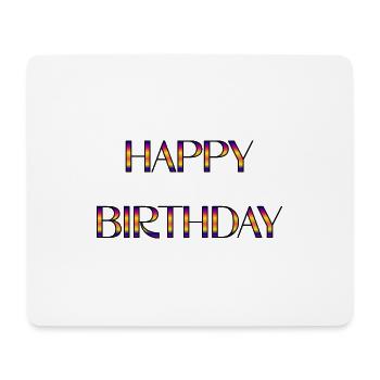 ALLES GUTE ZUM GEBURTSTAG. ALLES GUTE ZUM GEBURTSTAG. JAHRESTAG. - Mousepad (Querformat) - Weiß - Vorne