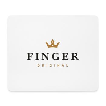 Finger Original Familienlogo - Mousepad (Querformat) - Weiß - Vorne