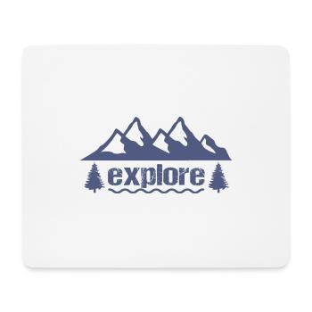 explore - Mouse Pad (horizontal) - white - Front