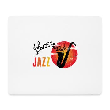 Jazz Rétro - Tapis de souris (format paysage) - blanc - Devant