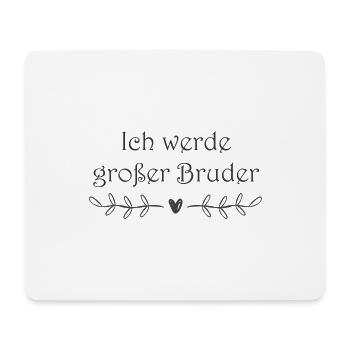 Ich werde großer Bruder - Mousepad (Querformat) - Weiß - Vorne