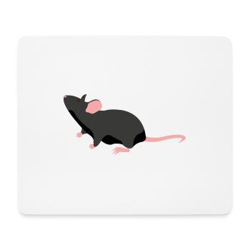 Cadeau animal de rat disant - Tapis de souris (format paysage) - blanc - Devant