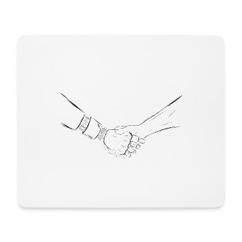 Robots and humans - Mouse Pad (horizontal) - white - Front