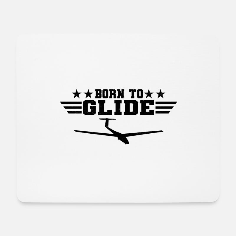 Segelflieger - Mousepad (Querformat) - Weiß
