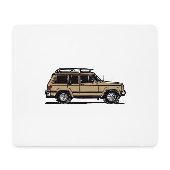 Cherokee Classic Car - Mouse Pad (horizontal) - white - Front