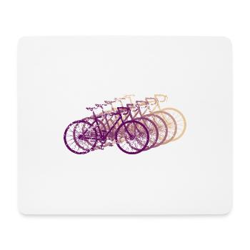 Bicycle Road Bike Vintage Retro Grunge - Mouse Pad (horizontal) - white - Front