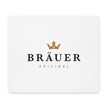 Bräuer Original Familienlogo - Mousepad (Querformat) - Weiß - Vorne