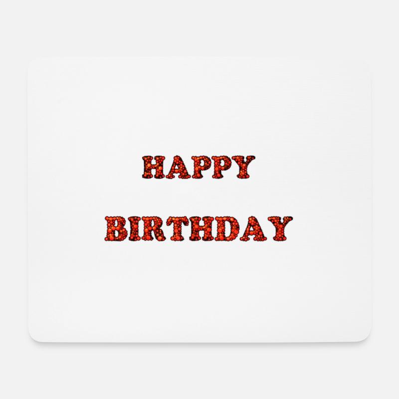 ALLES GUTE ZUM GEBURTSTAG. ALLES GUTE ZUM GEBURTSTAG. JAHRESTAG. - Mousepad (Querformat) - Weiß