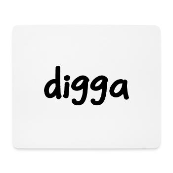 digga - Jugendwort - Mouse Pad (horizontal) - white - Front