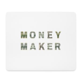 Money Maker Dollar Bill Texture Motivation - Mouse Pad (horizontal) - white - Front