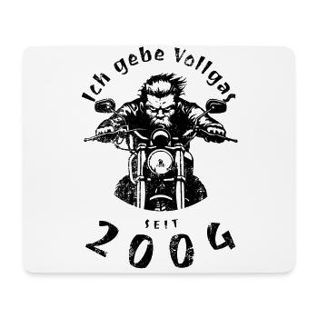 20. Geburtstag Ich gebe Vollgas seit 2004 - Mousepad (Querformat) - Weiß - Vorne