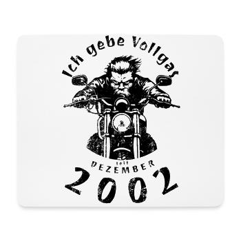 22nd birthday I've been going full throttle since 12/2002 - Mouse Pad (horizontal) - white - Front