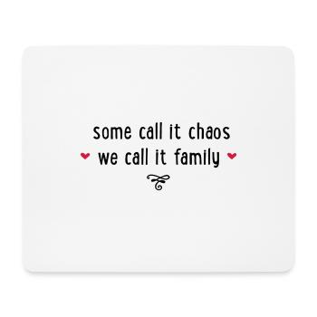 FAMILLE - Tapis de souris (format paysage) - blanc - Devant
