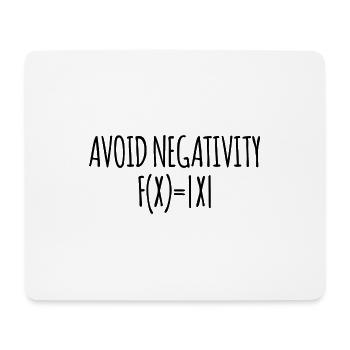 Avoid negativity Mathe Schule Geschenk Lehrer - Mousepad (Querformat) - Weiß - Vorne